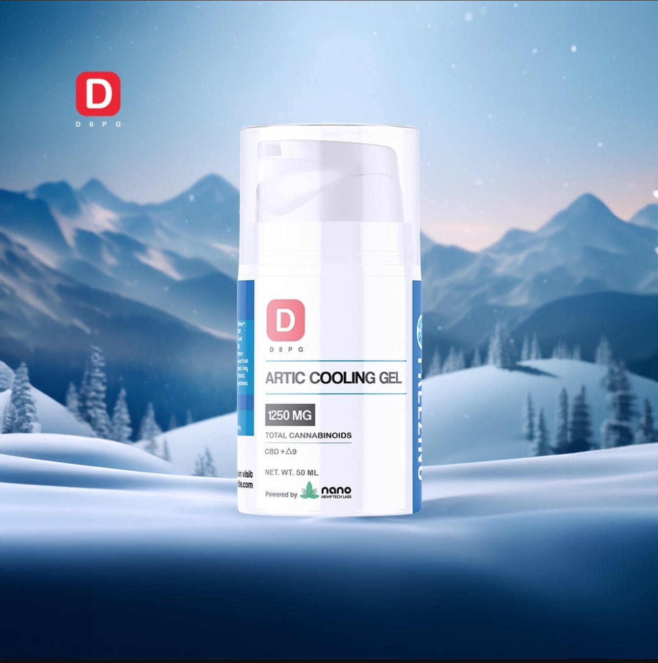 Pain Relief Perfected: Arctic Cooling Gel with CBD and D9