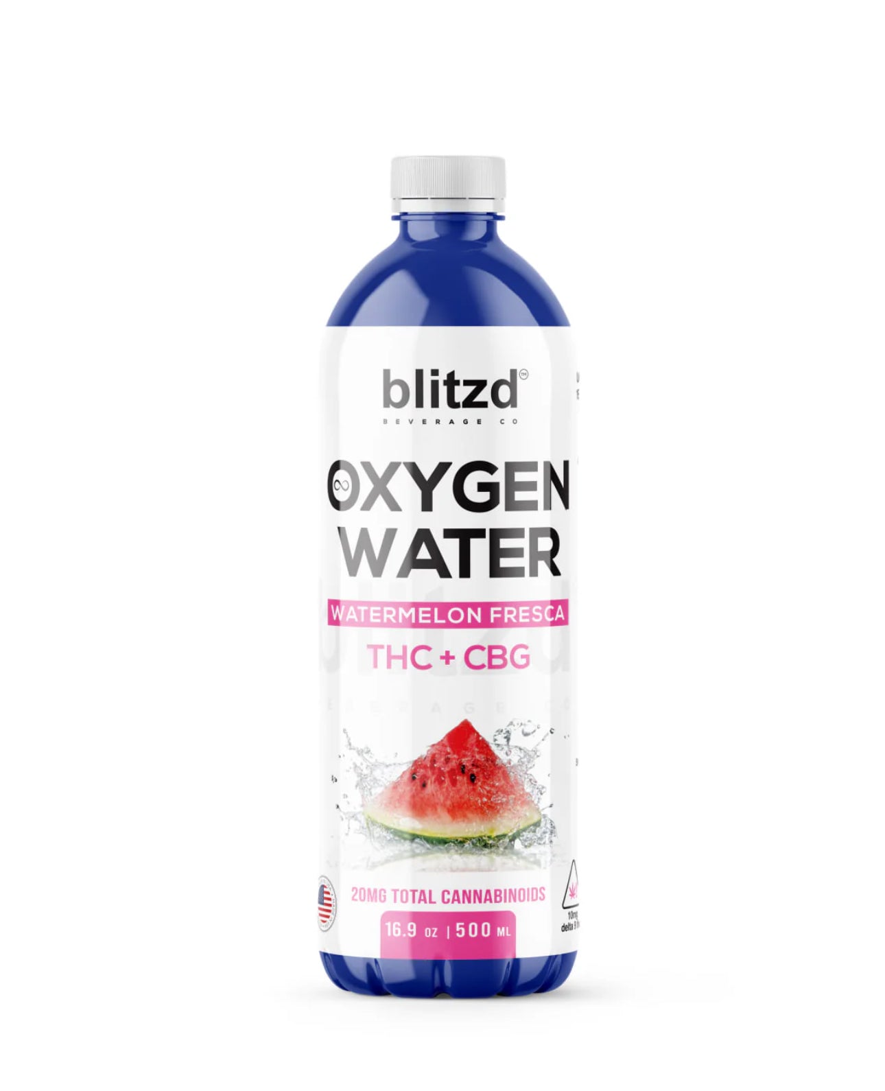 Watermelon Fresca THC CBG Oxygen Water