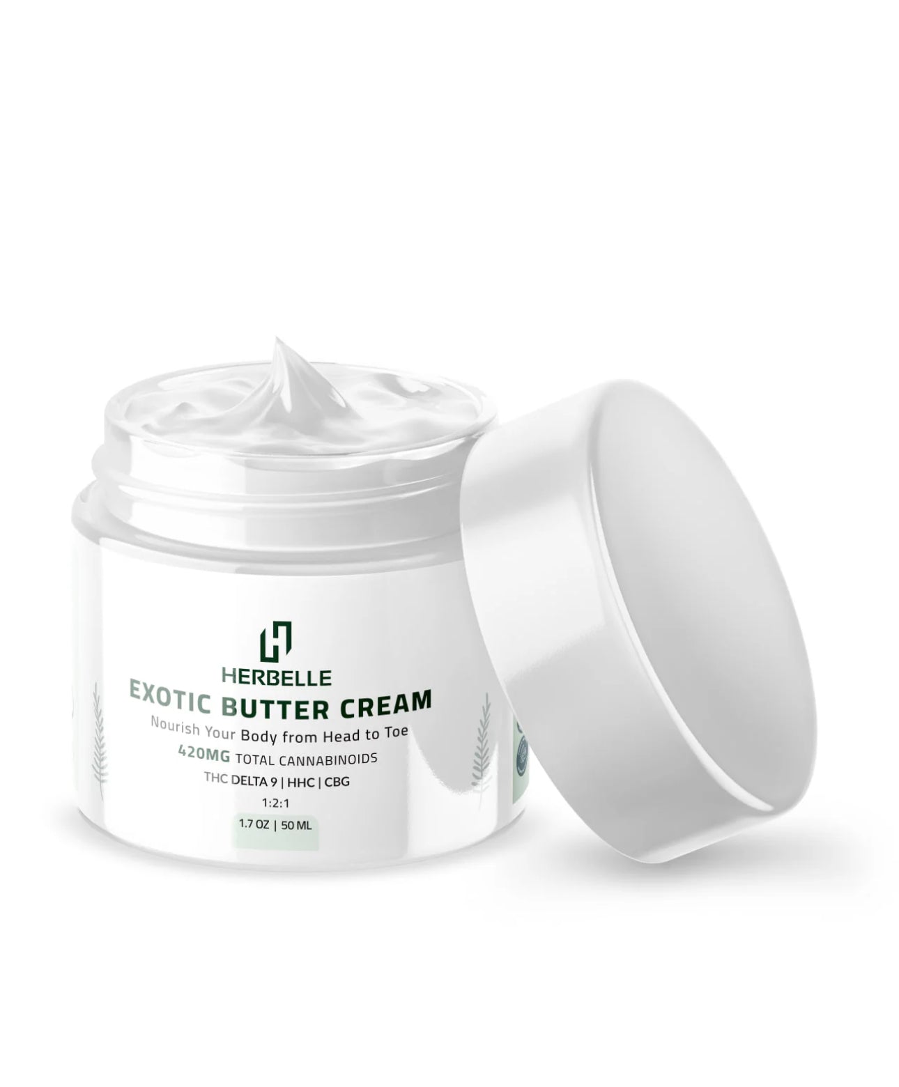 Exotic Butter Cream, THC Delta 9 Nourishing Body Cream