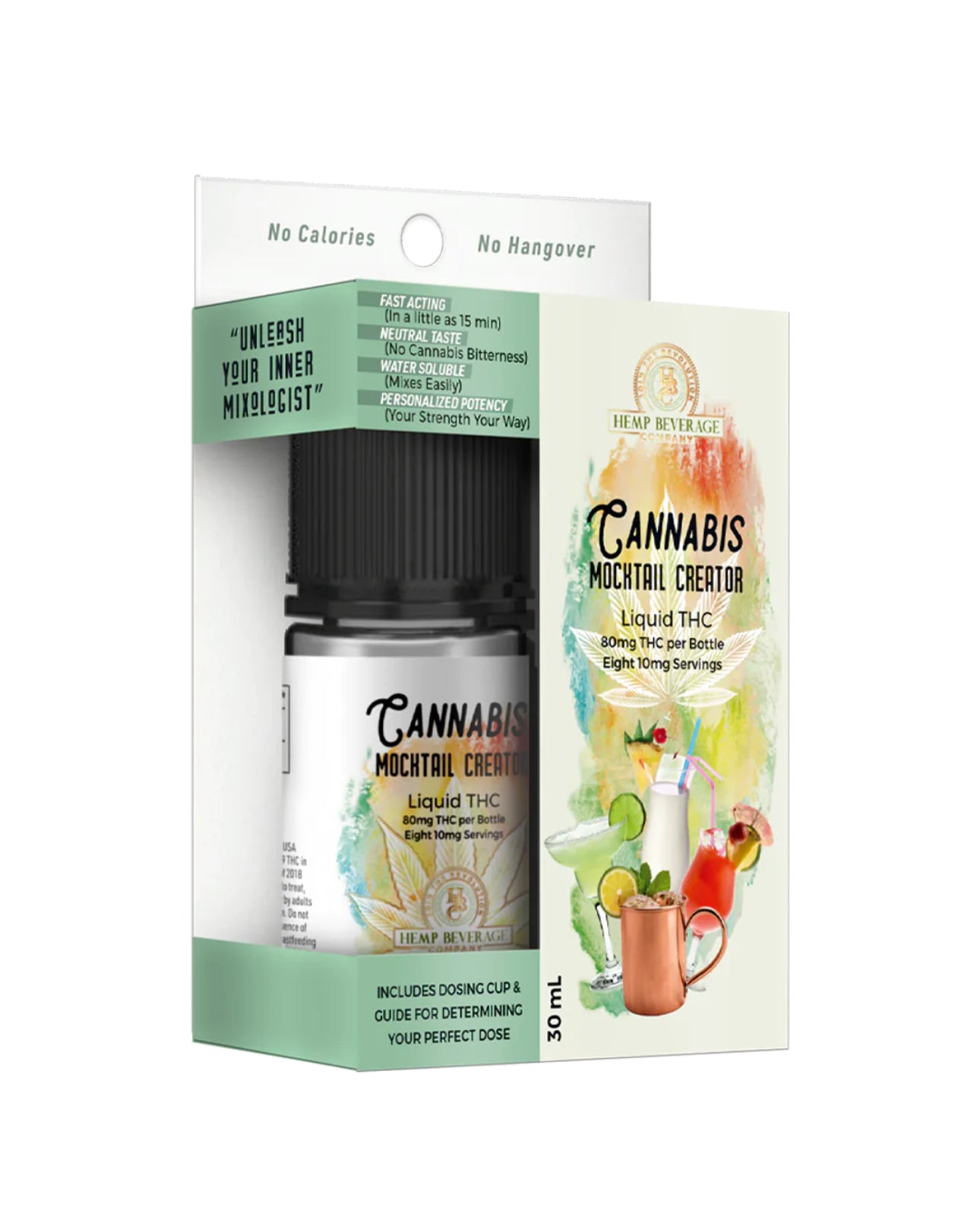 Case of Cannabis Mocktail Creator Liquid THC